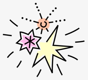 Vector Illustration Of Shimmering Stars, HD Png Download, Free Download