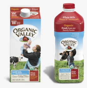 Organic Valley Milk Packaging - Organic Valley Organic Milk, HD Png Download, Free Download