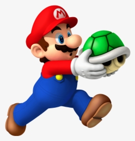 Mario With Shell - New Super Mario Bros Wii Mario, HD Png Download, Free Download
