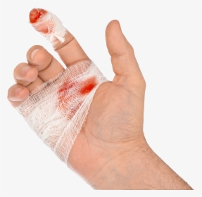 Steel Doctor Blade Injury Cut - Hand With Blood Png, Transparent Png, Free Download