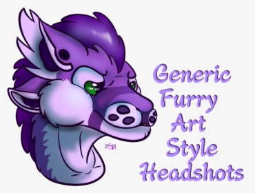 8rheoow - Furry Art Style Headshot, HD Png Download, Free Download