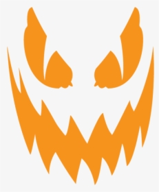 Scary Clipart Easy - Scary Jack O Lantern Png, Transparent Png, Free Download