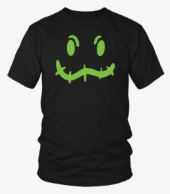Green Boogie Man Scary Face T-shirt - Shirt, HD Png Download, Free Download