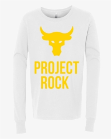 The Rock Dwayne Johnson Project Rock 3501y Bella Canvas - Long-sleeved T-shirt, HD Png Download, Free Download