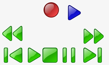 Dvd Icons Dvd Buttons Control Buttons Free Picture - Media Player Buttons, HD Png Download, Free Download
