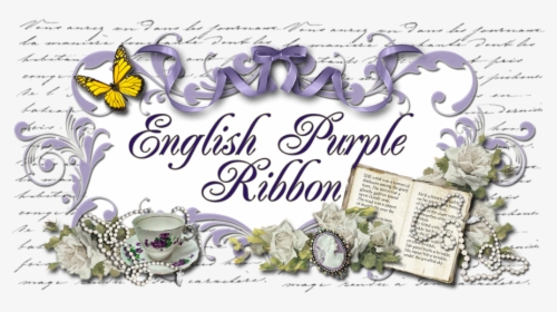 English Purple Ribbon - Cate Ruby, HD Png Download, Free Download