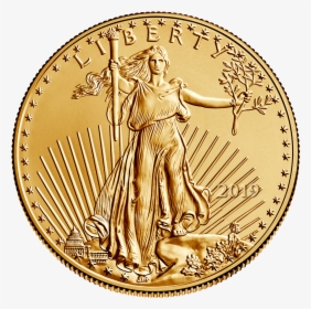 2019 $5 American Eagle Gold, Bu Mint Condition Montgomery - Gold Coin 50 Dollars American Gold Eagle 1986, HD Png Download, Free Download