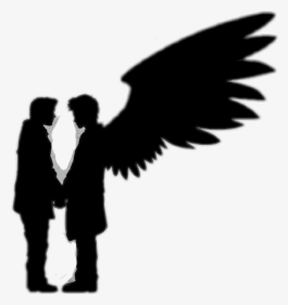 Castiel Dean Winchester Fan Fiction Kiss Photograph - Dean And Castiel Silhouette, HD Png Download, Free Download