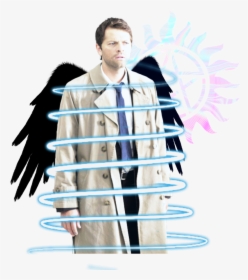 Angel Cas Castiel Supernatural Show Edit Sticker Spn - Castiel Png Supernatural, Transparent Png, Free Download