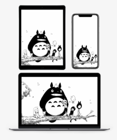 Totoro Wallpaper Dessin Totoro Png Transparent Png Kindpng