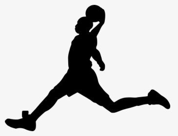 Silhouette, Basketball, Activity, Athletic, Ball - Dunking Basketball Player Silhouette, HD Png Download, Free Download
