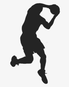 Basketball Player Silhouette Clipart Your Looking For - Silhouette Basketball Jump Shot, HD Png Download, Free Download