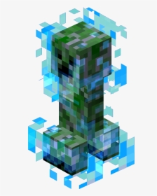 Minecraft Creeper , Png Download - Minecraft Charged Creeper, Transparent Png, Free Download