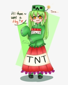 Creeper Chan ~ - Minecraft Creeper Chan, HD Png Download, Free Download