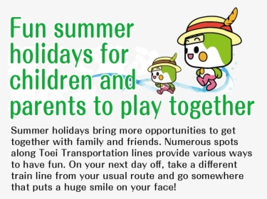 Fun Summer Holidays For Children And Parents To Play - Cartoon, HD Png Download, Free Download
