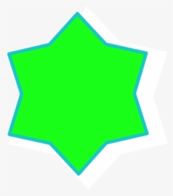 Transparent 6 Point Star Png - 6 Pointed Star Green, Png Download, Free Download