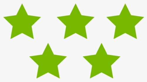 White Paper Stars Icon - 5 Red Stars Png, Transparent Png, Free Download