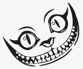 Transparent Grin Clipart - Cheshire Cat Smile Drawing, HD Png Download, Free Download