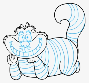 How To Draw Cheshire Cat - Cheshire Cat Drawing Easy, HD Png Download, Free Download