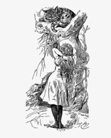 Jpg Cheshire Cat Press - Harry Furniss Alice In Wonderland, HD Png Download, Free Download