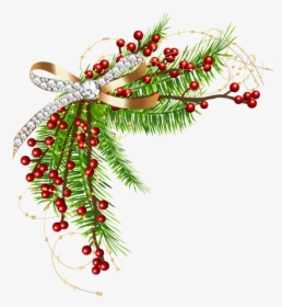 Christmas Decoration Garland Borders And Frames Clip - Transparent Background Christmas Border, HD Png Download, Free Download