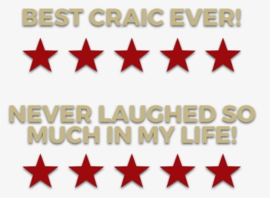 Two Sets Of Purple Five Stars With Best Craic Ever - Carmine, HD Png Download, Free Download