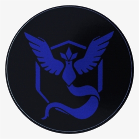Pokemon Go Team Mystic Black Background - Emblem, HD Png Download, Free Download