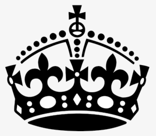 Crown Clipart Black And White No Background Collection - Keep Calm And Carry, HD Png Download, Free Download