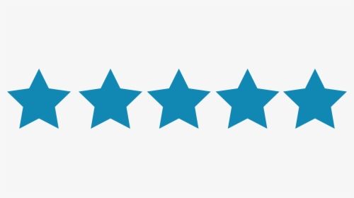 Five Star Rating Blue, HD Png Download, Free Download