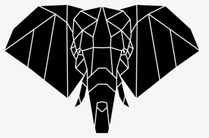 Elephant Head, Geometric, Wild Animal, African Animals - Elephant Svg Free, HD Png Download, Free Download