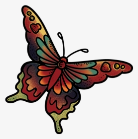 Monarch Butterfly Tattoo Henna Feather - Mariposas Tatuaje Png, Transparent Png, Free Download