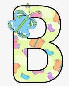 Ch B Alfabeto Mariposas - Letters Of The Alphabet Clipart, HD Png Download, Free Download