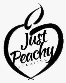 Just Peachy Stamping - Just Peachy Black And White, HD Png Download, Free Download