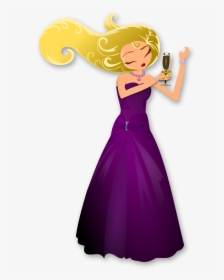 Glamorous Lady Dancing Clip Arts - Glamorous Clipart, HD Png Download, Free Download