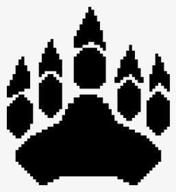 Bear Paw Pixel Art, HD Png Download, Free Download