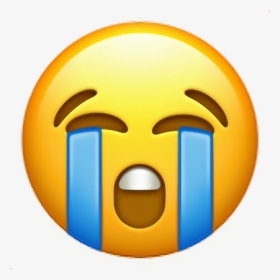 Transparent Cry Laugh Emoji Png - 😭 Emoji, Png Download, Free Download