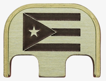 Puerto Rico Flag Brass Brushed Finish Back Plate - Flag Of Cuba, HD Png Download, Free Download