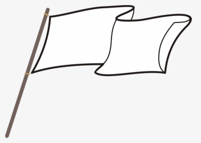 Flag, White Flag, Symbol, Heaving, White, Powiewająca - Animasi Bendera Putih Menyerah, HD Png Download, Free Download