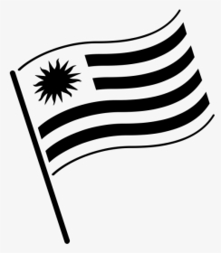 Flag Of Uruguay , Png Download - Malaysia Flag Vector Black And White, Transparent Png, Free Download