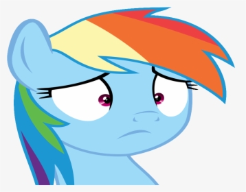 Sticker Other Rainbow Dash My Little Pony Mlp Bleu - Rainbow Dash Shocked, HD Png Download, Free Download