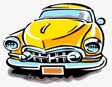 Cars Clip Classic Car - Old Yellow Car Clipart Png, Transparent Png, Free Download