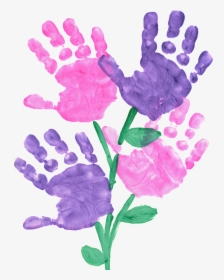 Transparent Hand Print Png - Lilac, Png Download, Free Download