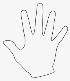Handprint Outline Clipart Free - Hand Outline Clipart, HD Png Download, Free Download
