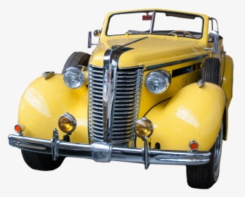 Yellow, Car, Classic, American, Vehicle, Transportation - Yellow Classic Car Png, Transparent Png, Free Download