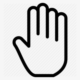 Handprint Outline Of Hand Group 30 Free Clipart - Manual Mode Icon Png, Transparent Png, Free Download