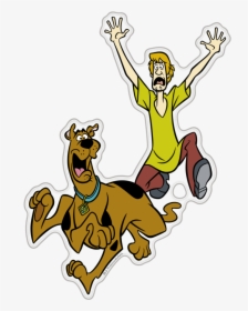 Running Scooby-doo Shaggy Auto Decal, Domed Character - Scooby Doo Cartoon Png, Transparent Png, Free Download