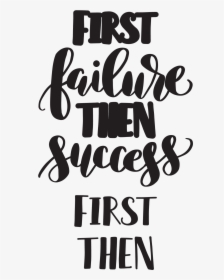 Hand Lettered Success Free Svg Cut File Print - Calligraphy, HD Png Download, Free Download