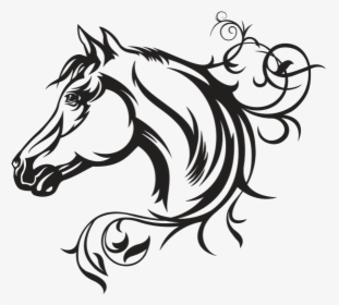 Decal American Quarter Horse Vector Graphics Illustration - Horse Head Vector Png, Transparent Png, Free Download