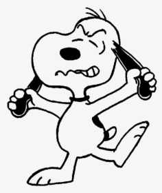 Picture Transparent Library Snoopy Charlie Brown Woodstock - Snoopy Angry, HD Png Download, Free Download