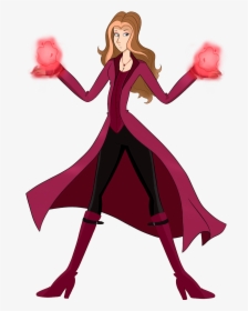 The Scarlet Witch my Favorite Female Marvel Character - Marvel Scarlet Witch Cartoon, HD Png Download, Free Download